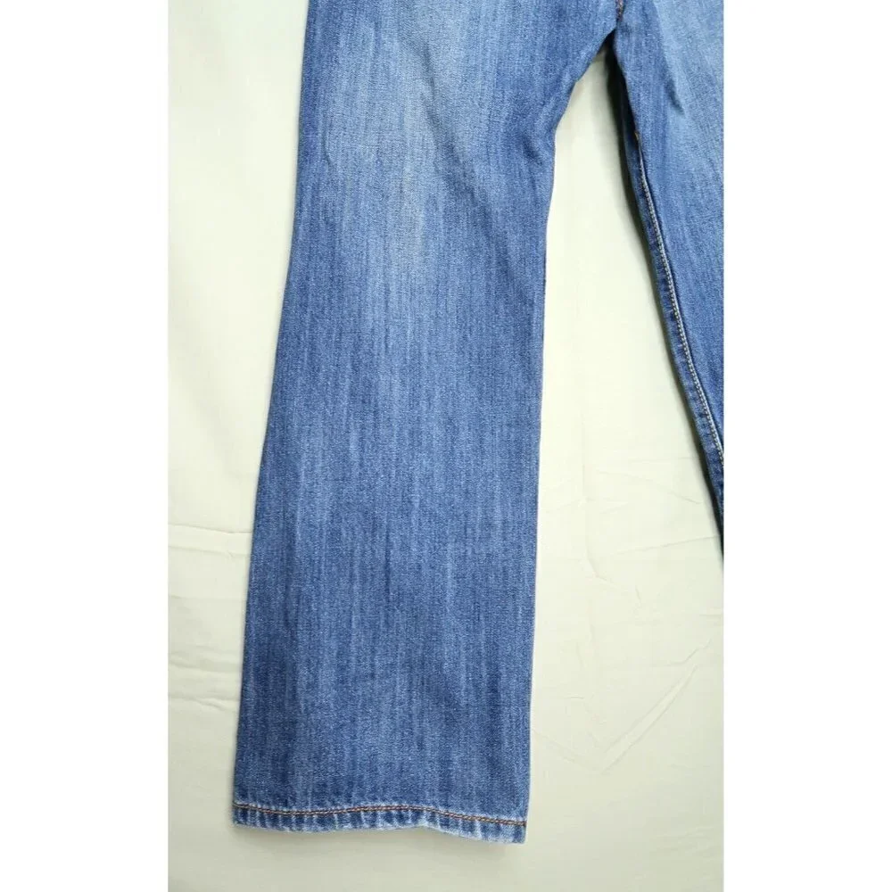 Oleg Cassini American Dungarees Straight Blue Jeans Dark Wash Mens Size 34x29.5